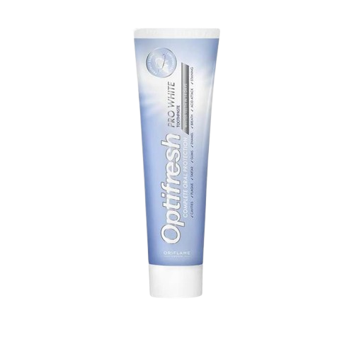 Optifresh Pro White Toothpaste  Formulated with whitening minerals for effective stain removal Offers 7-in-1 complete oral care